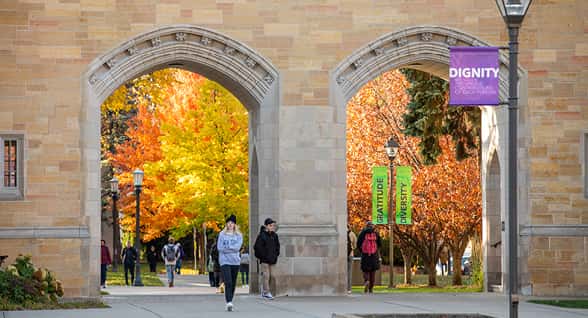 The arches on the University of St. Thomas campus