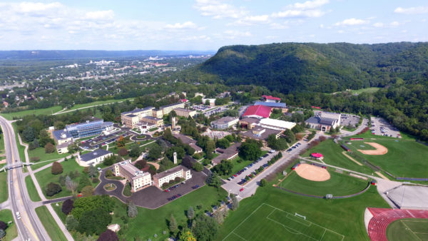 Aerial Drone Photo of Saint Mary's University campus